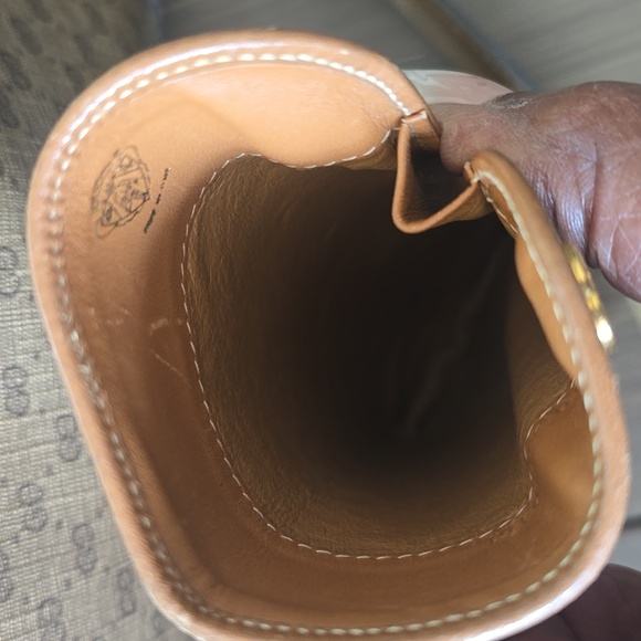 Gucci Gold and Tan Leather Vintage Bundle With Matching Eyeglass Case - Picture 12 of 17